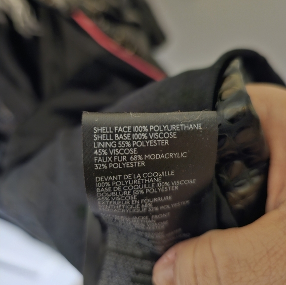 NWT Free People Vegan Midnight Train Duster Jacket Removable Faux Fur Size L - Picture 7 of 11